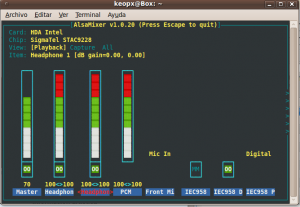 Alsamixer